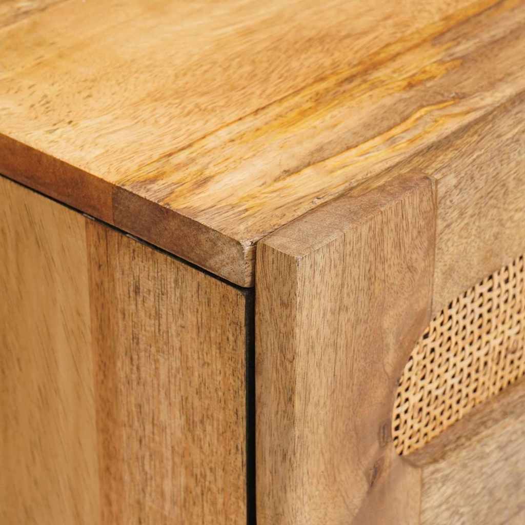 Natskab med skuffe Naturfarvet 50 x 33 x 60 cm Massivt mangotræ
