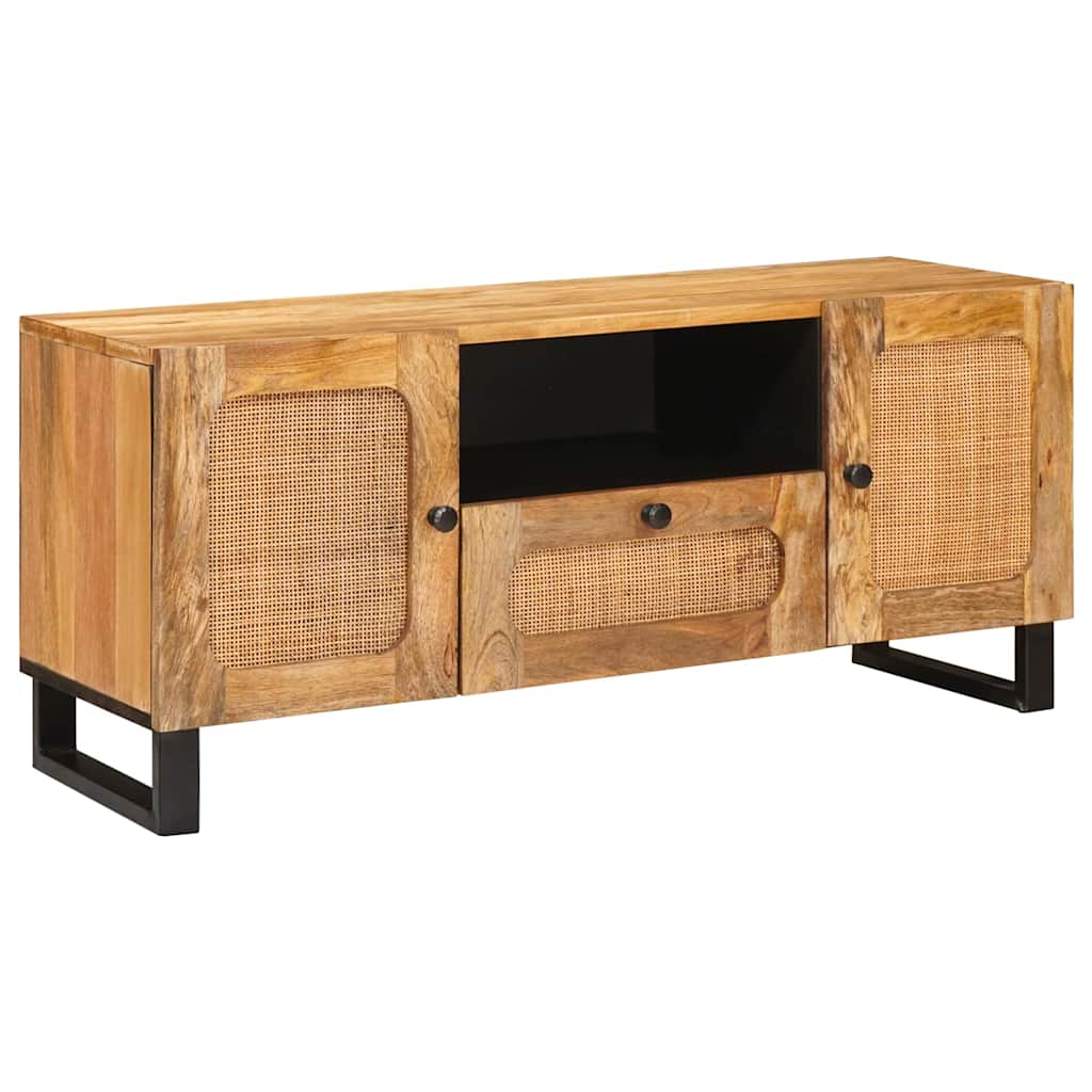 TV-skab Brun 105 x 33 x 46 cm Massivt mangotræ