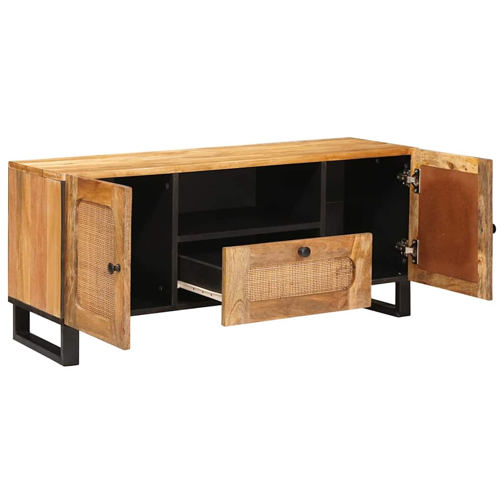 TV-skab Brun 105 x 33 x 46 cm Massivt mangotræ