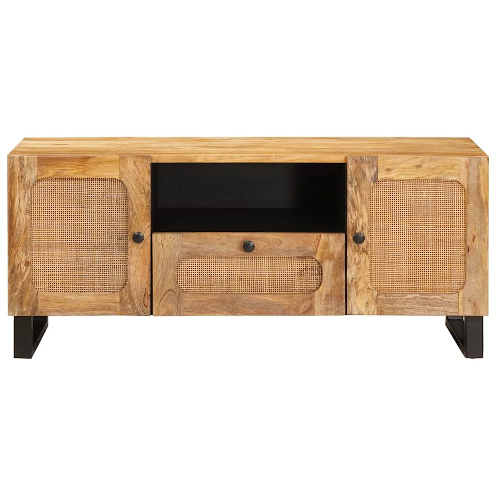 TV-skab Brun 105 x 33 x 46 cm Massivt mangotræ