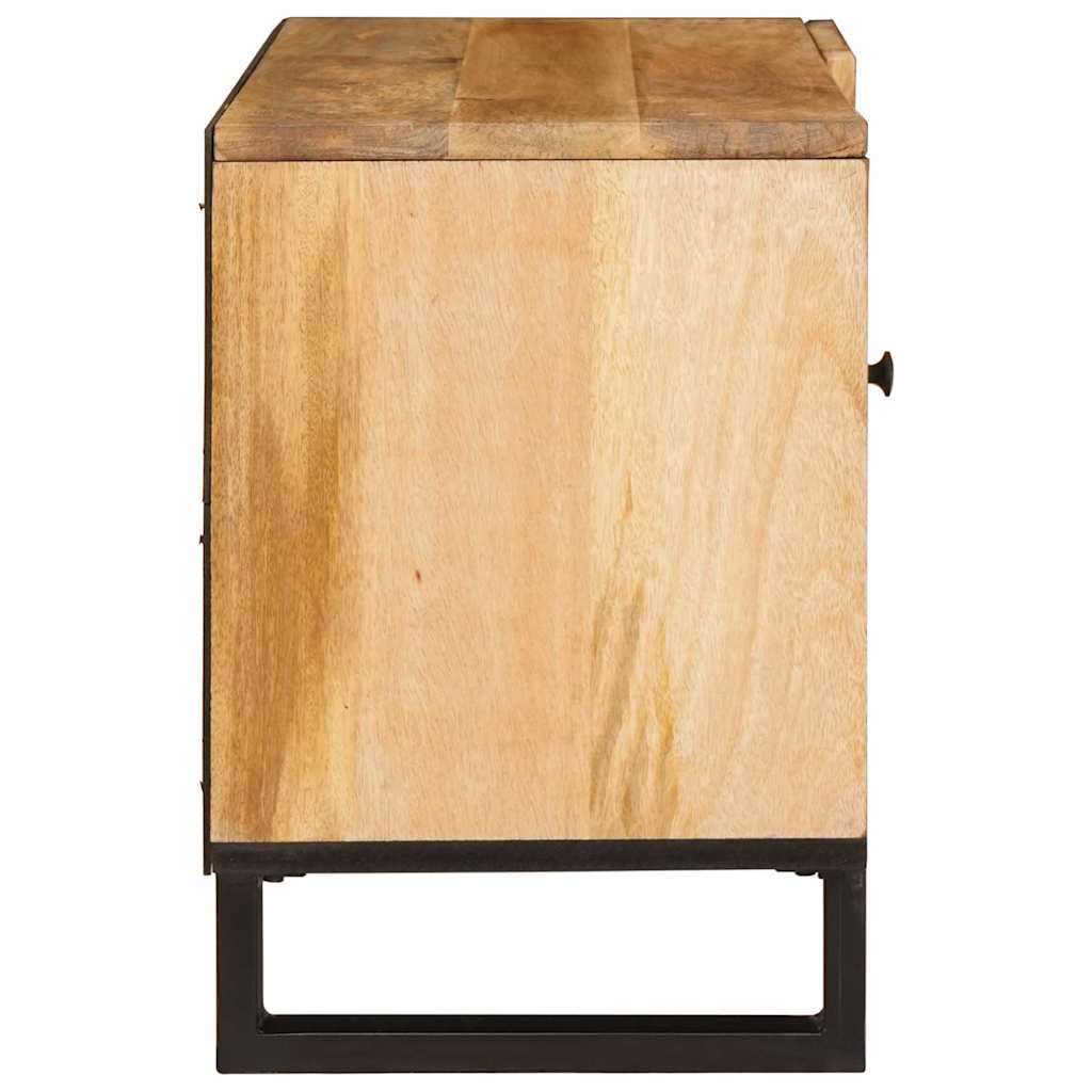 TV-skab Brun 80 x 33 x 46 cm Massivt mangotræ