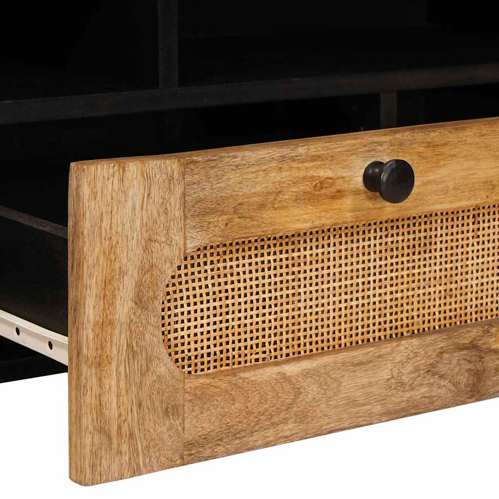 TV-skab med skuffe Brun 100 x 33 x 46 cm Massivt mangotræ