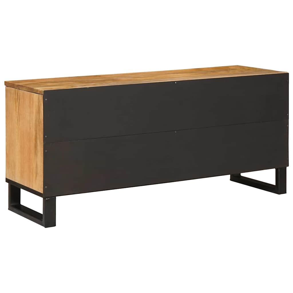 TV-skab med skuffe Brun 100 x 33 x 46 cm Massivt mangotræ