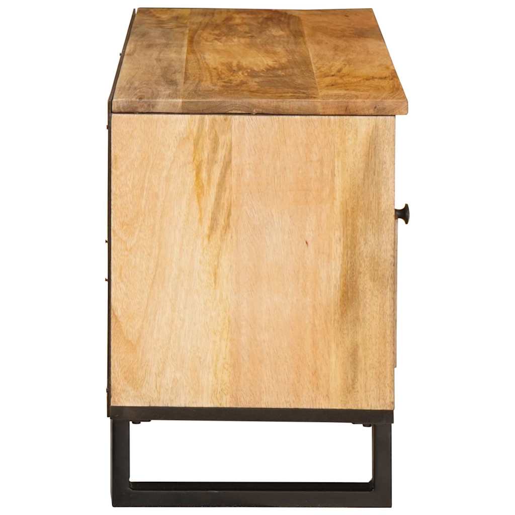 TV-skab med skuffe Brun 100 x 33 x 46 cm Massivt mangotræ