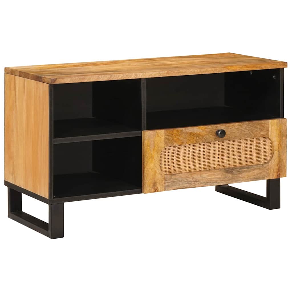TV-skab med skuffe Brun 80 x 33 x 46 cm Massivt mangotræ