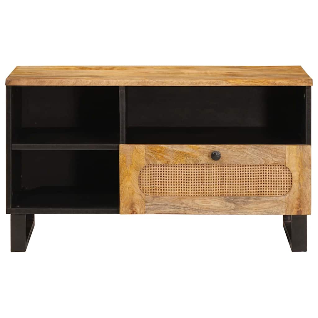 TV-skab med skuffe Brun 80 x 33 x 46 cm Massivt mangotræ