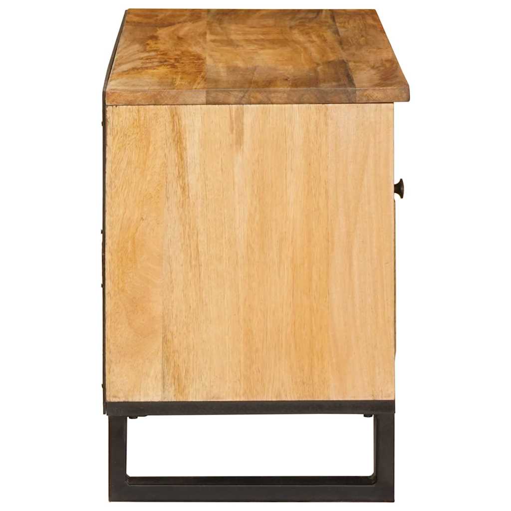 TV-skab med skuffe Brun 80 x 33 x 46 cm Massivt mangotræ