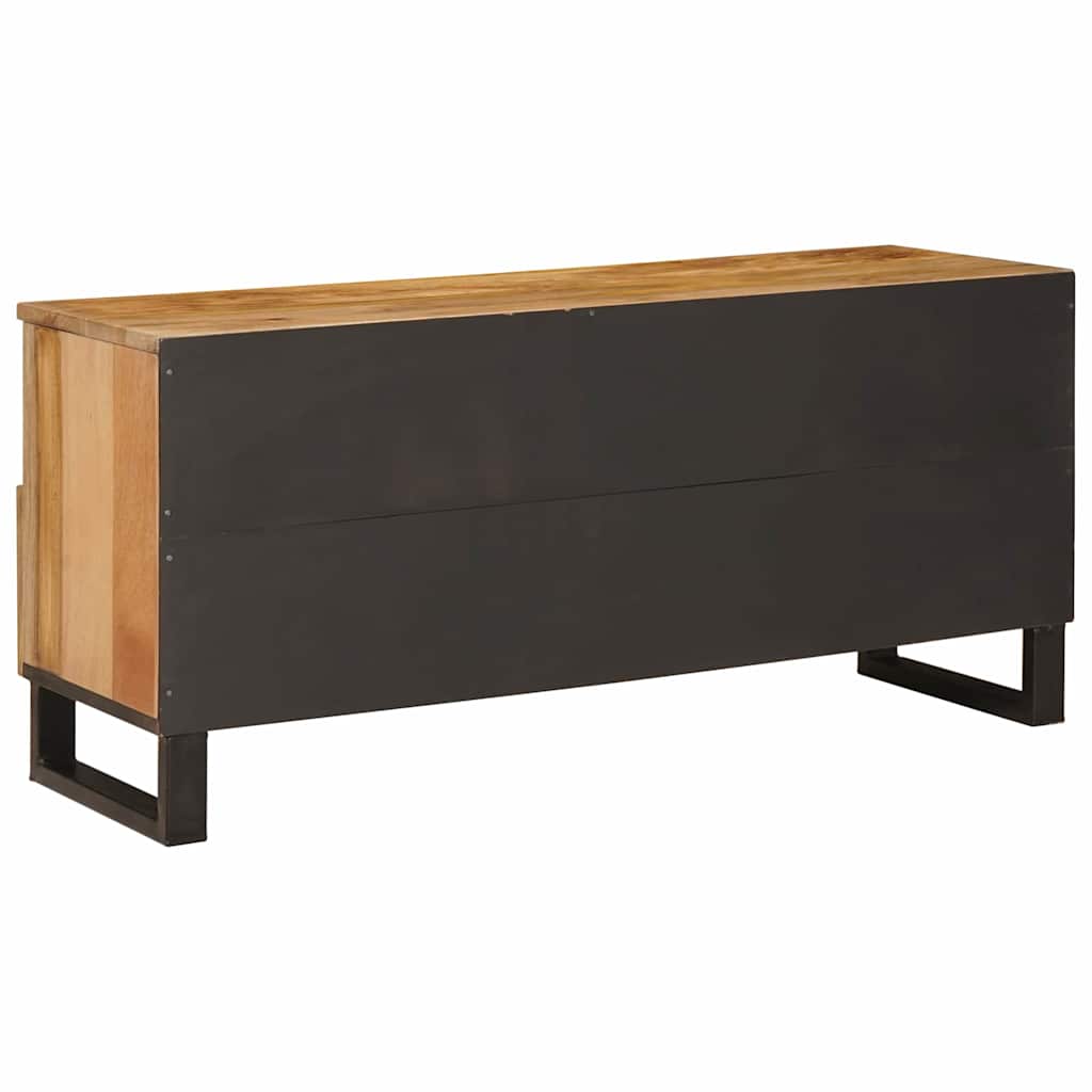 TV-skab med skuffe Brun 100 x 33 x 46 cm Massivt mangotræ