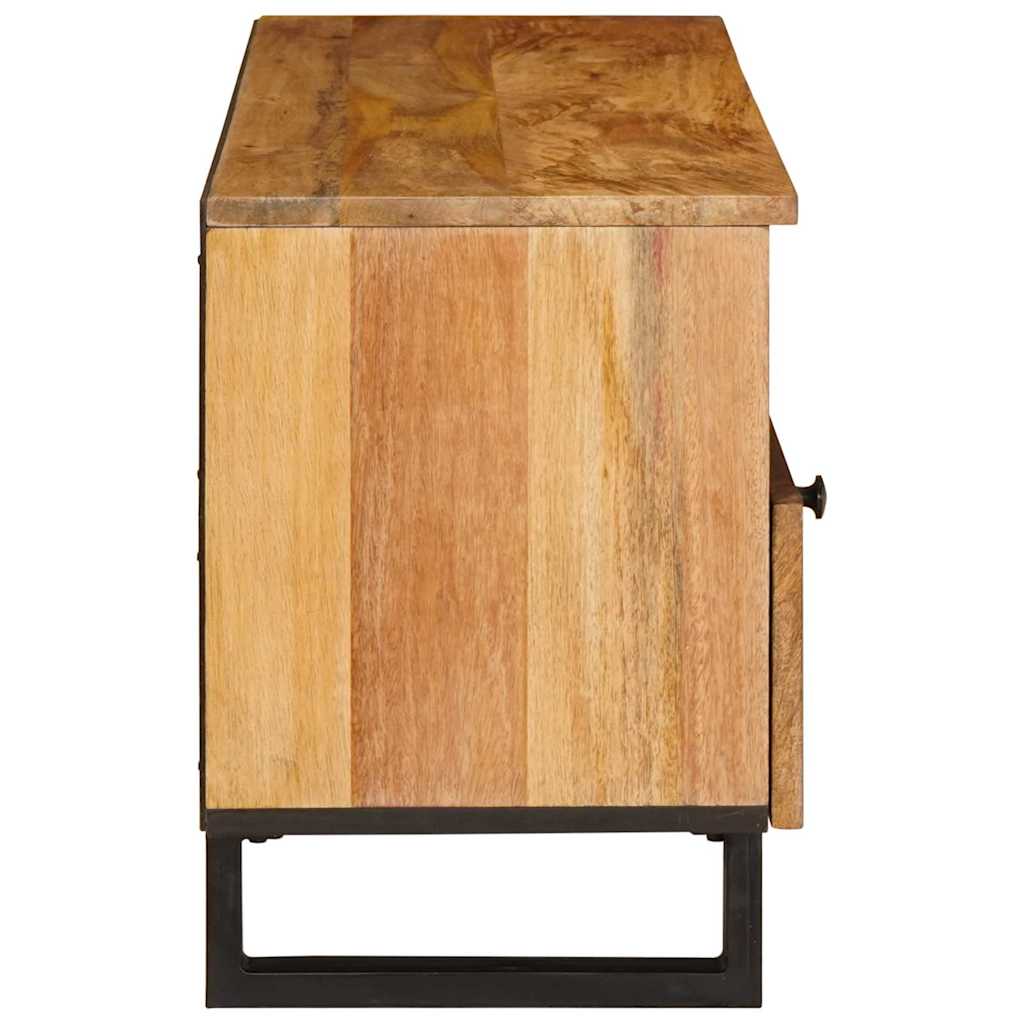 TV-skab med skuffe Brun 100 x 33 x 46 cm Massivt mangotræ