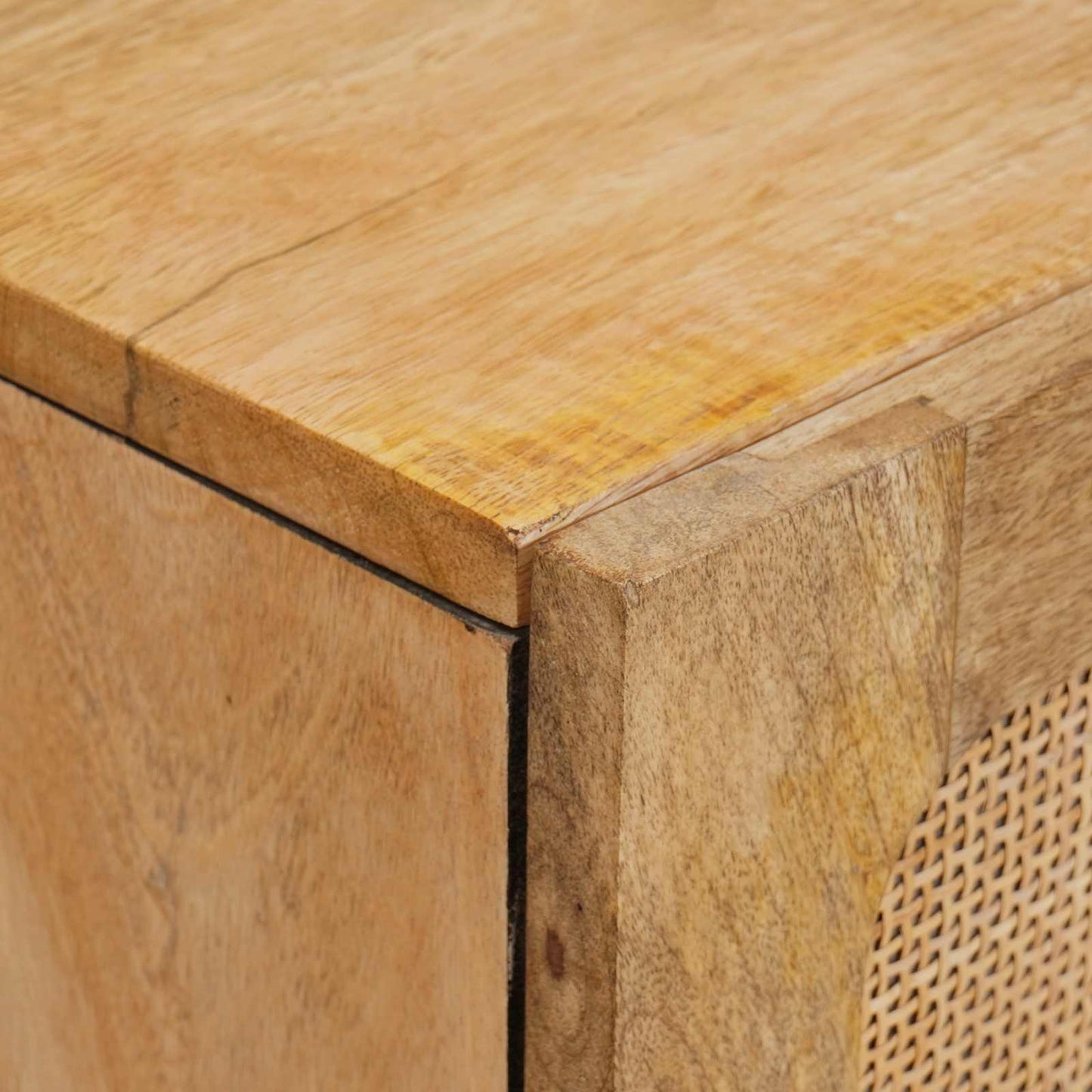 Highboard med skuffe Brun 40 x 33 x 110 cm Massivt mangotræ