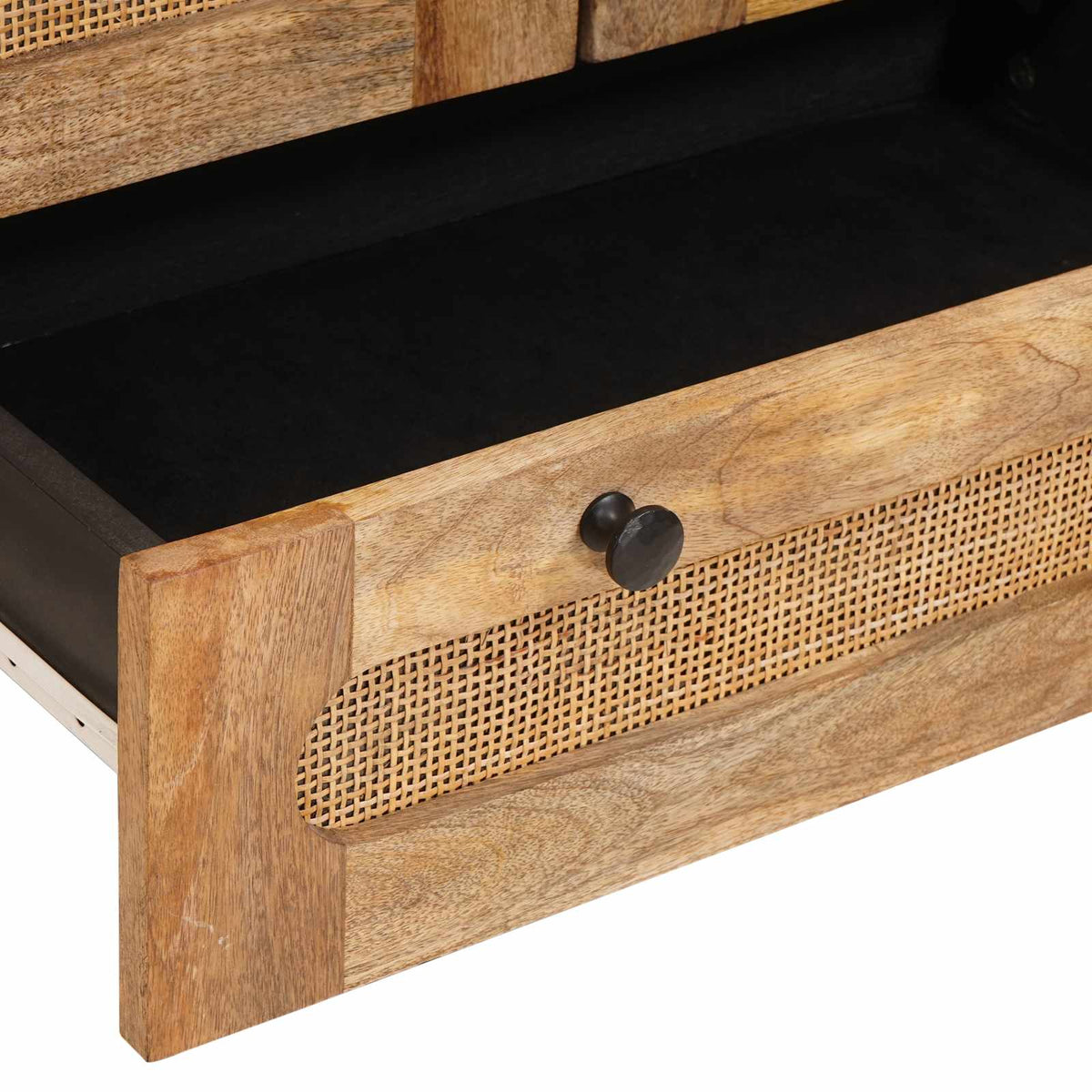 Highboard med skuffe Brun 40 x 33 x 110 cm Massivt mangotræ