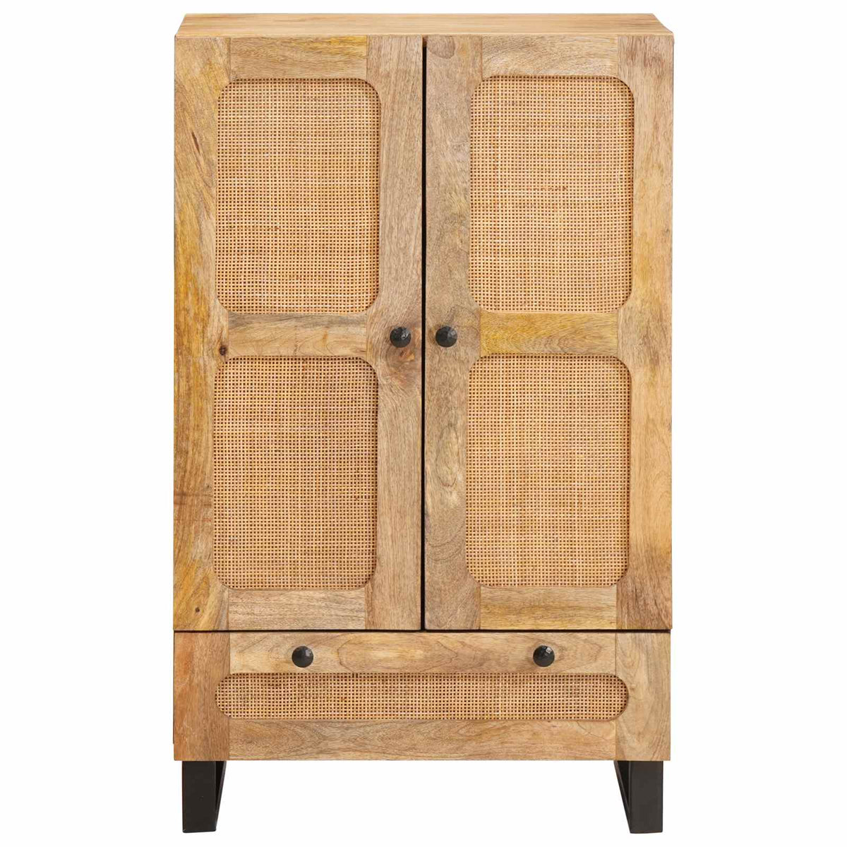 Highboard med skuffe Brun 40 x 33 x 110 cm Massivt mangotræ