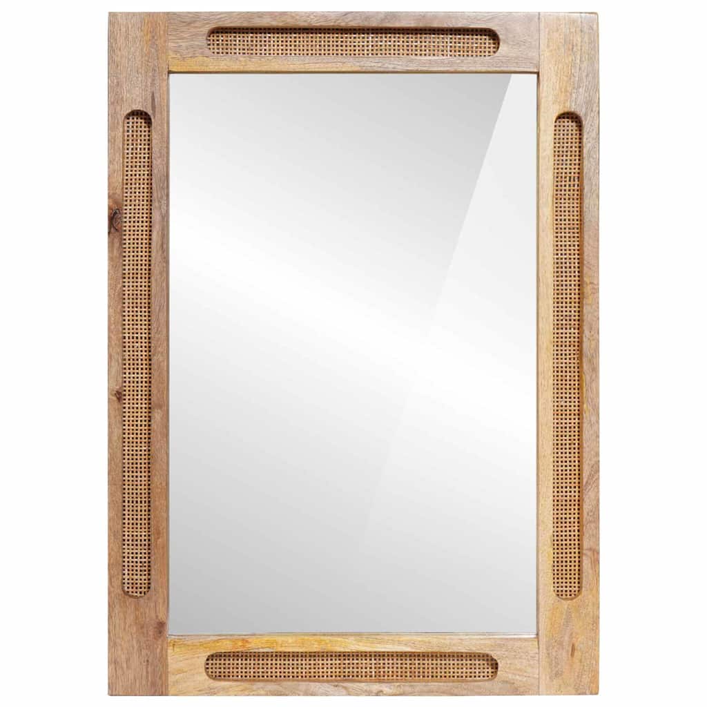 Badeværelsesspejl Brun 50 x 2,5 x 70 cm Massivt mangotræ