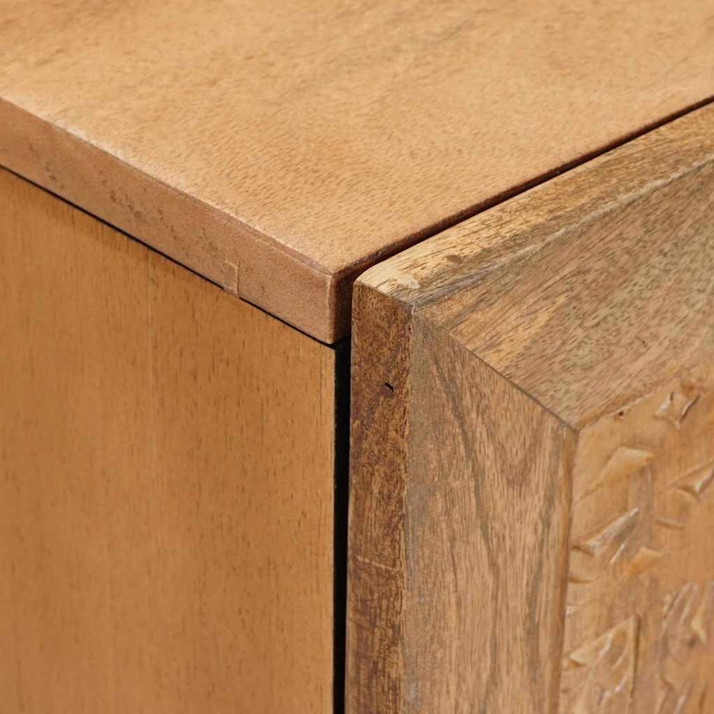 TV Enheder med hylde Lys Brun 105 x 33 x 46 cm Massivt mangotræ