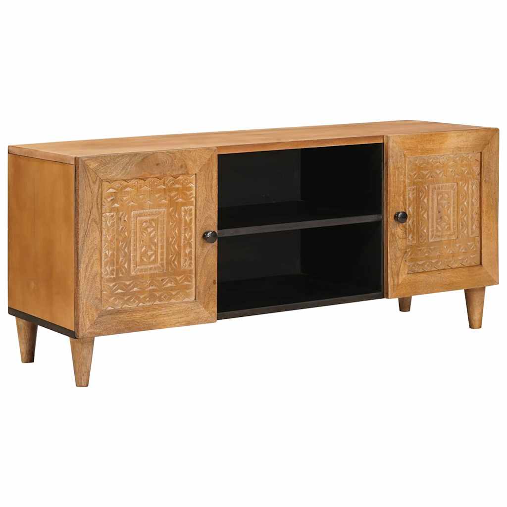 TV Enheder med hylde Lys Brun 105 x 33 x 46 cm Massivt mangotræ