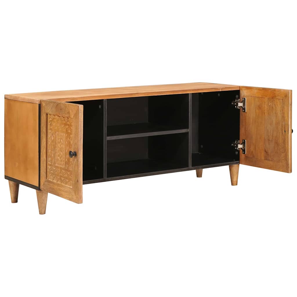 TV Enheder med hylde Lys Brun 105 x 33 x 46 cm Massivt mangotræ