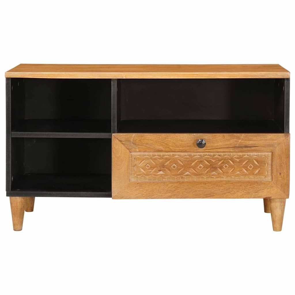 TV-skab med skuffe med hylde 80 x 33 x 46 cm Massivt mangotræ
