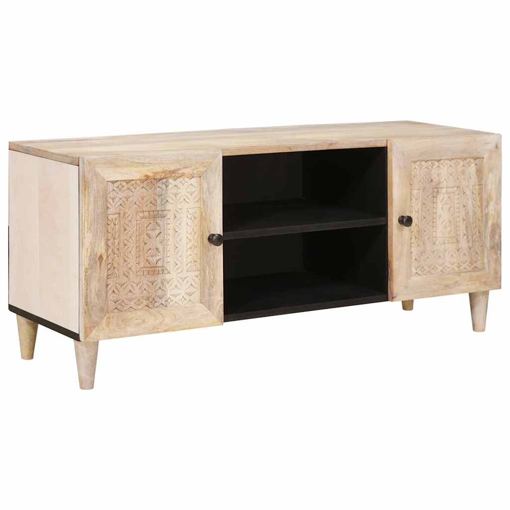 TV Enheder med hylde Hvid 105 x 33 x 46 cm Konstrueret træ