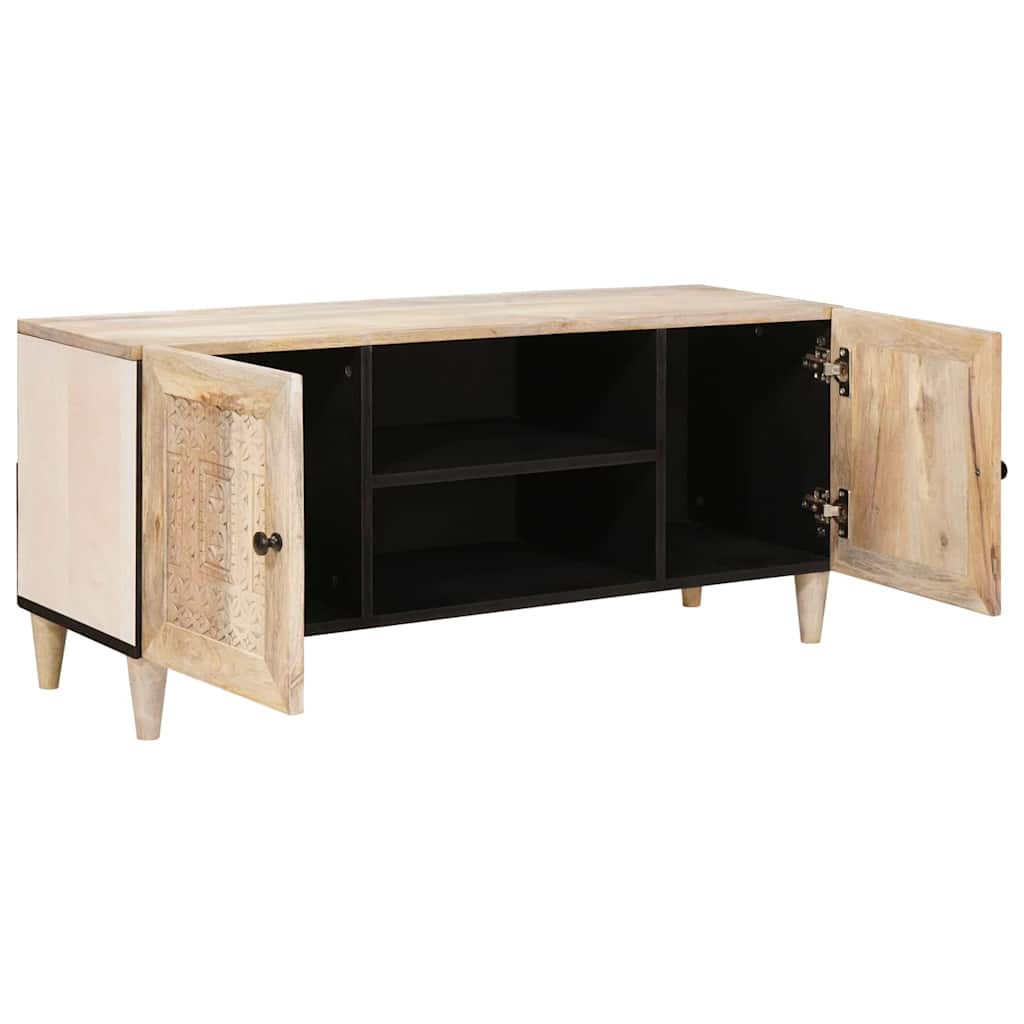 TV Enheder med hylde Hvid 105 x 33 x 46 cm Konstrueret træ
