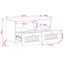 TV Enheder Hvid 70 x 33 x 46 cm Konstrueret træ