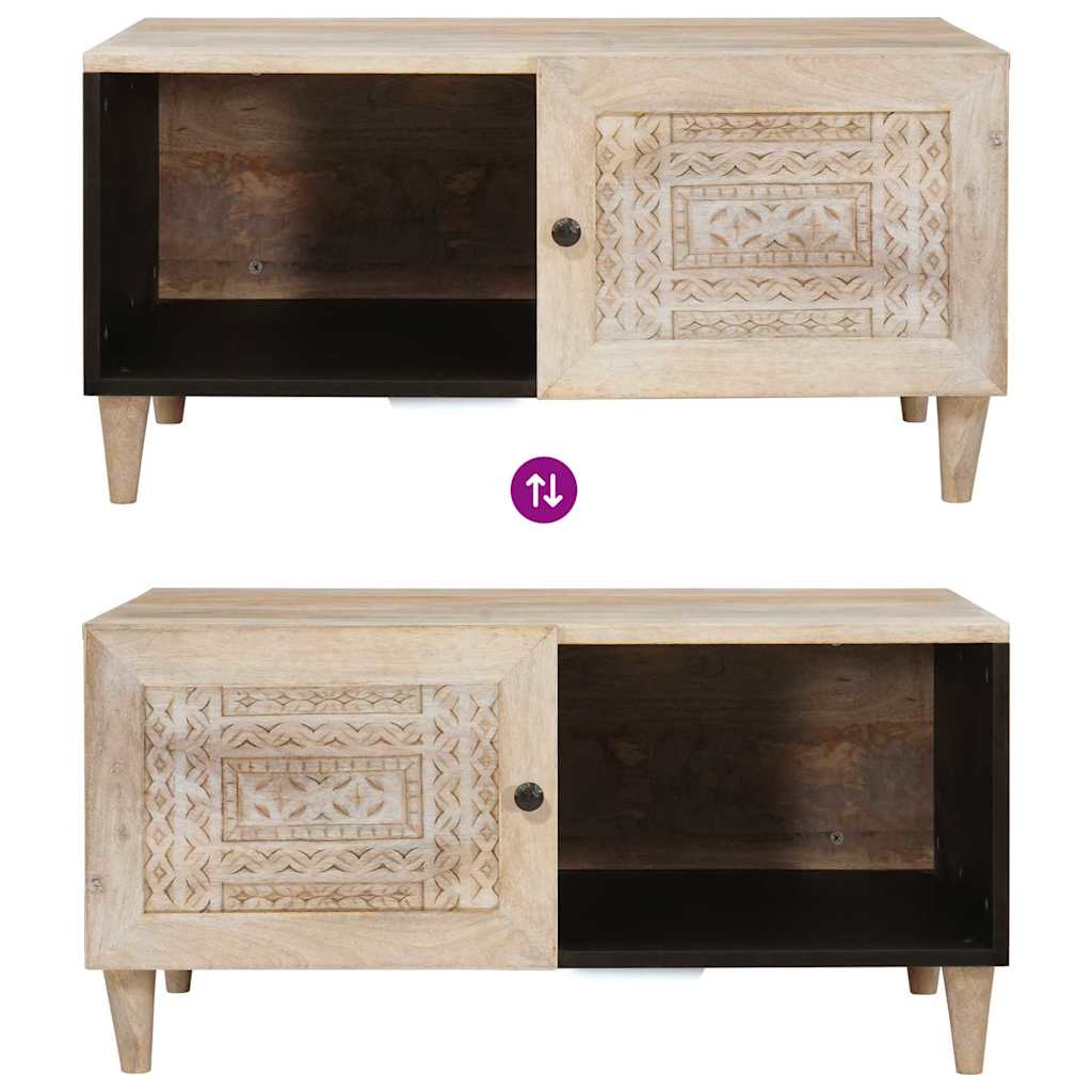 Sofabord Hvid 100 x 54 x 40 cm Konstrueret træ