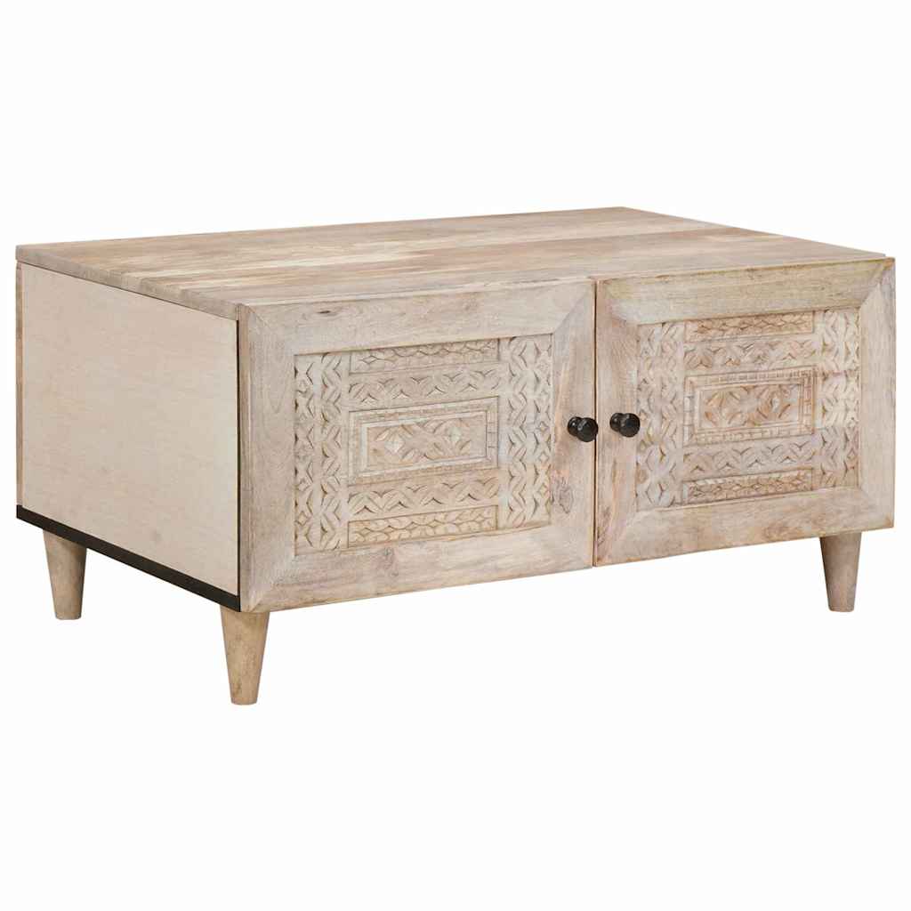 Sofabord Hvid 80 x 54 x 40 cm Konstrueret træ