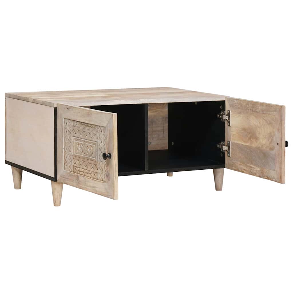 Sofabord Hvid 80 x 54 x 40 cm Konstrueret træ