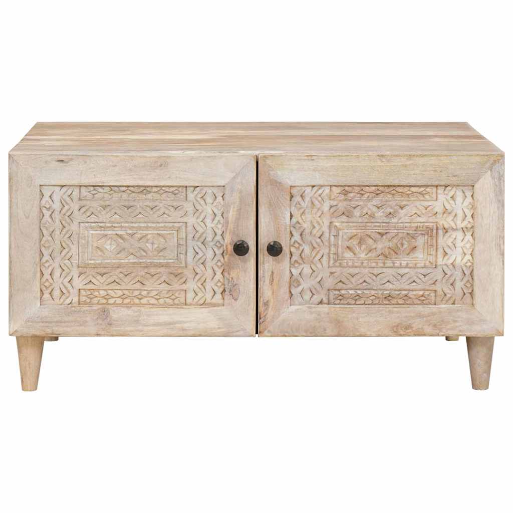 Sofabord Hvid 80 x 54 x 40 cm Konstrueret træ