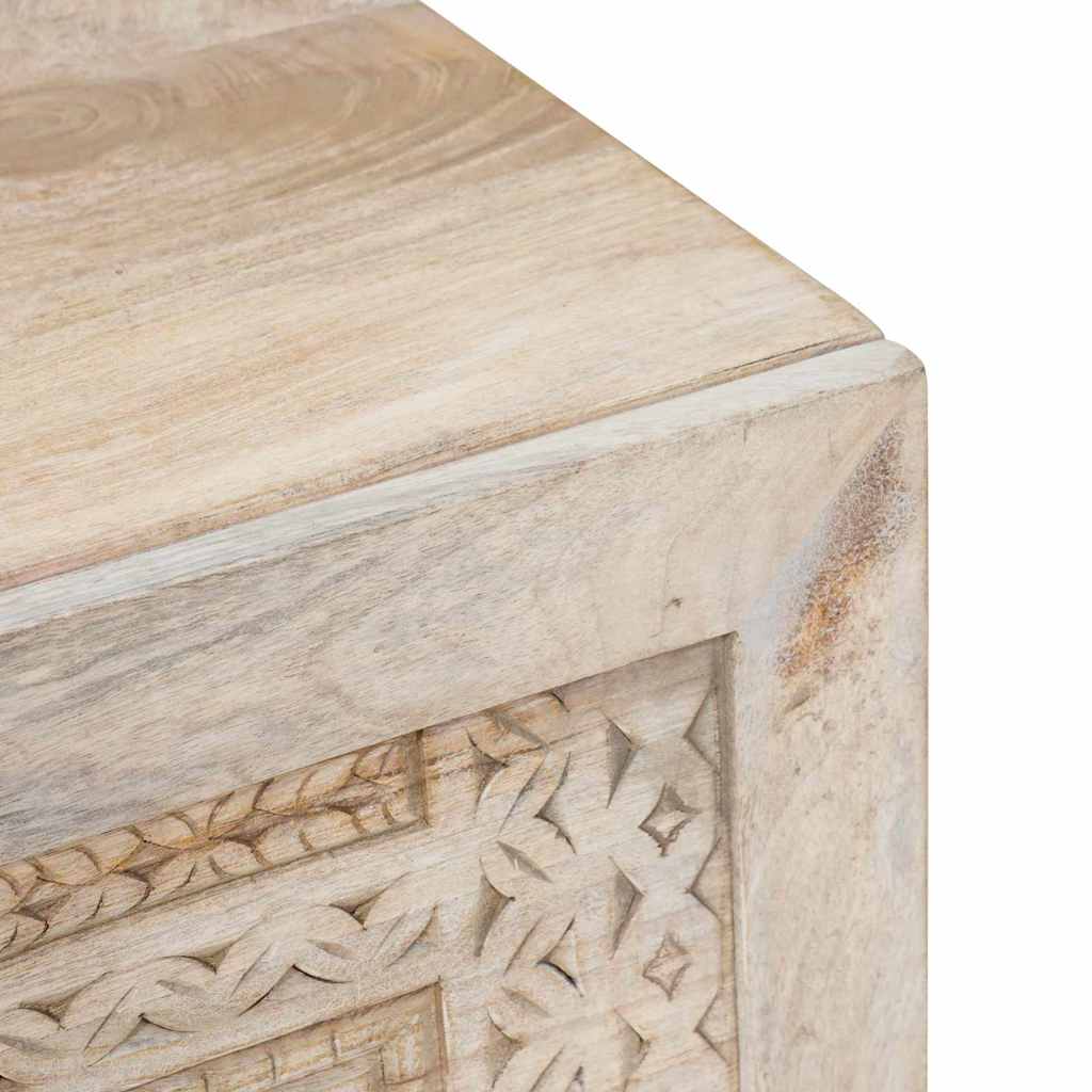 Sofabord Bleg Hvid 100 x 54 x 40 cm Massivt mangotræ