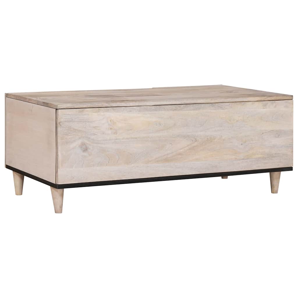 Sofabord Bleg Hvid 100 x 54 x 40 cm Massivt mangotræ