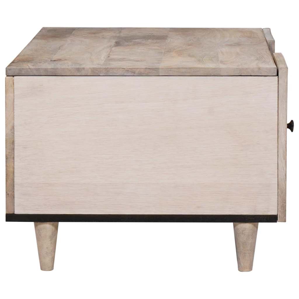 Sofabord Bleg Hvid 100 x 54 x 40 cm Massivt mangotræ