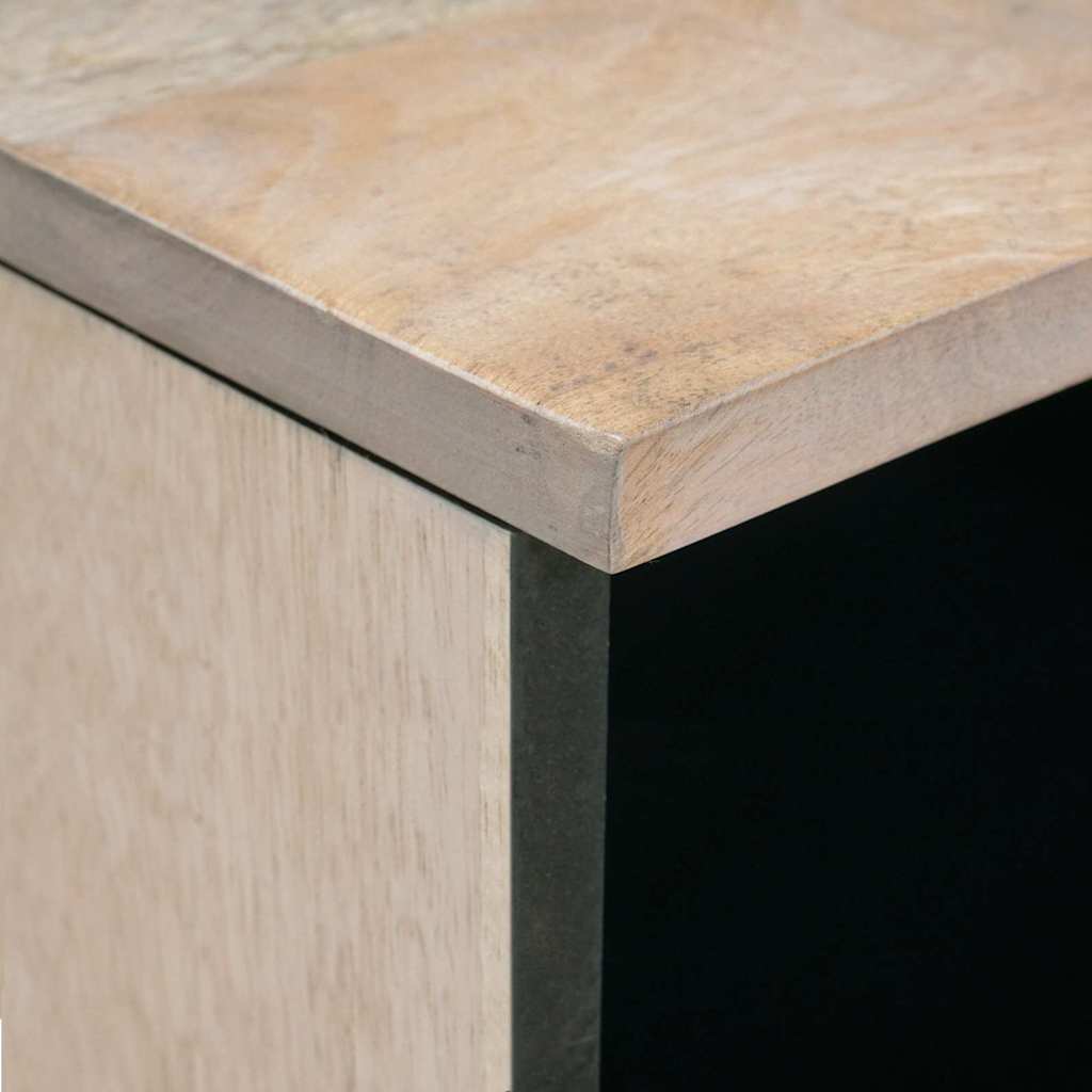 Sofabord Bleg Hvid 80 x 54 x 40 cm Massivt mangotræ