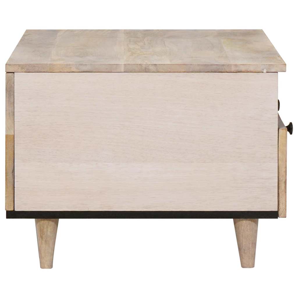 Sofabord Bleg Hvid 80 x 54 x 40 cm Massivt mangotræ