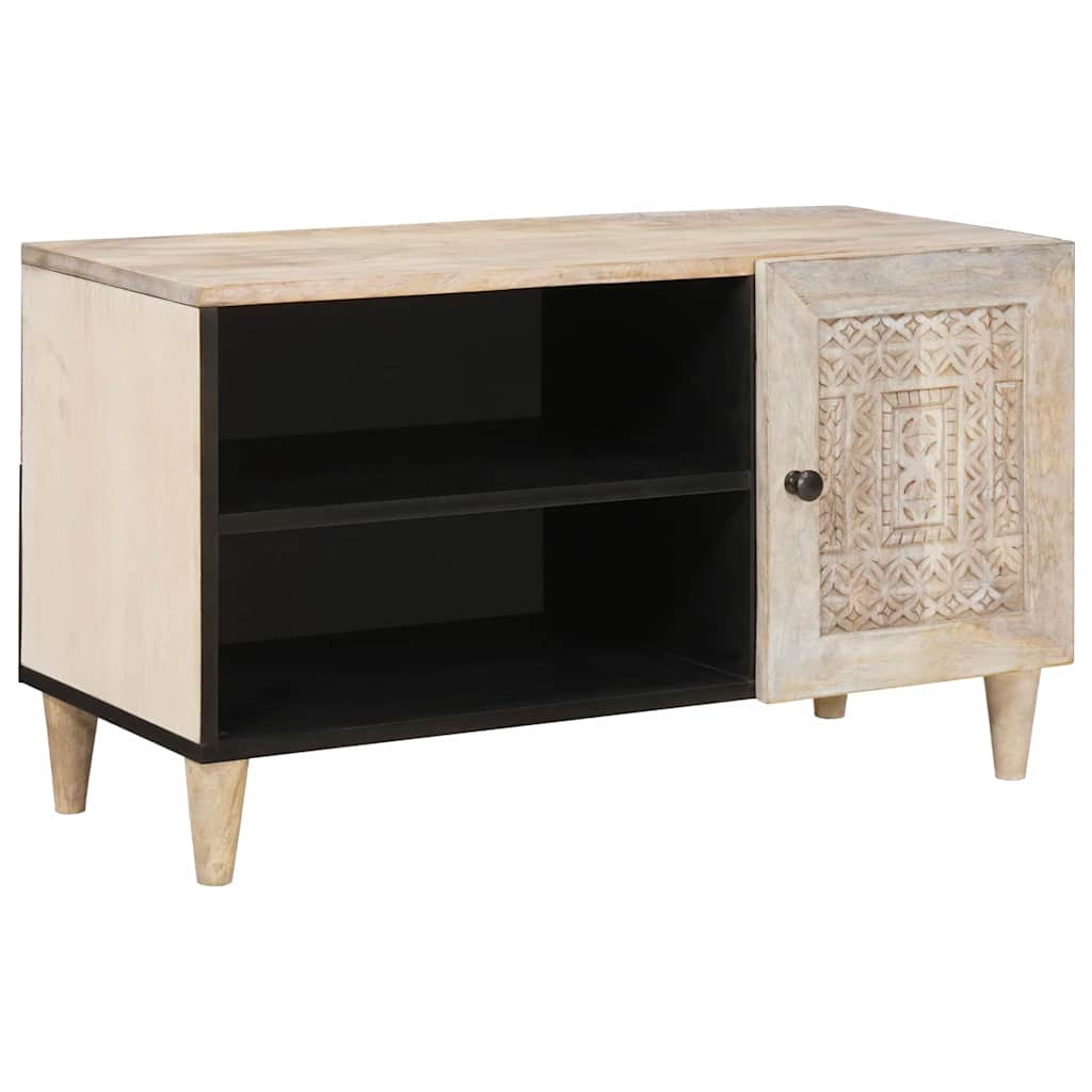 TV Enheder med hylde Hvid 80 x 33 x 46 cm Konstrueret træ