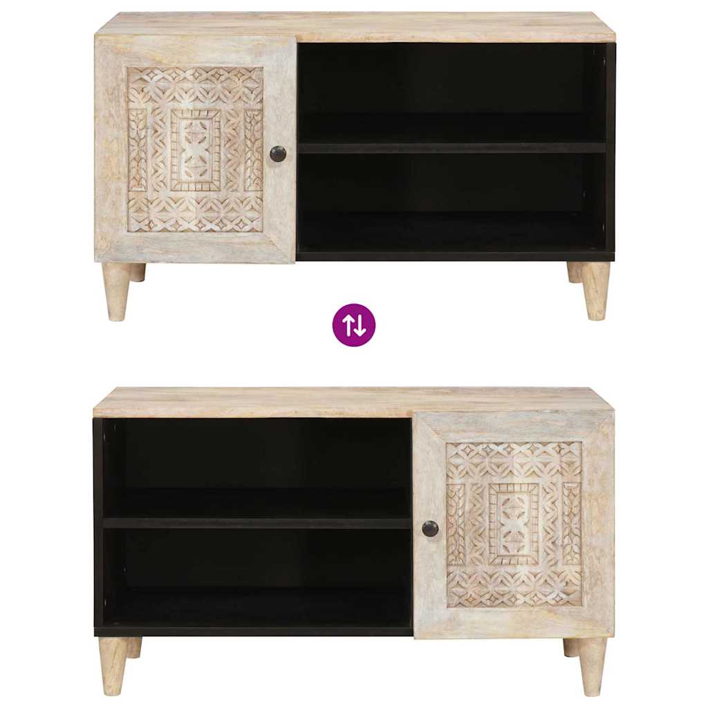 TV Enheder med hylde Hvid 80 x 33 x 46 cm Konstrueret træ