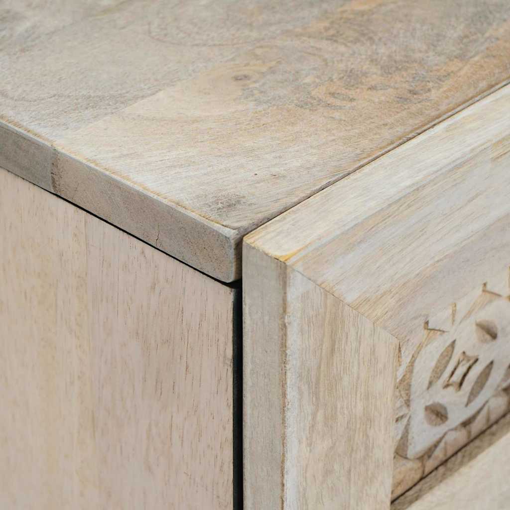 Sideboard med skuffe Hvid 33.5 x 40 x 75 cm