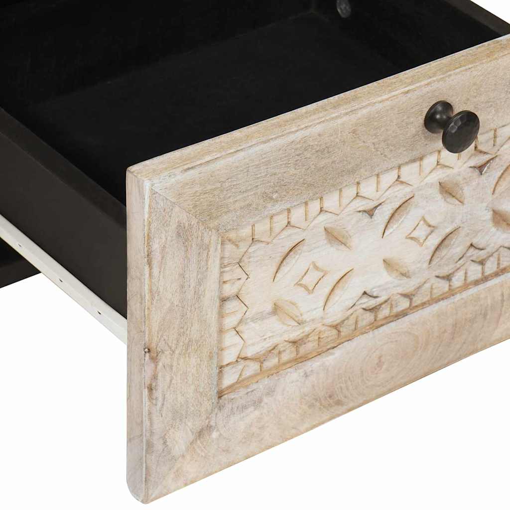 Sideboard med skuffe Hvid 33.5 x 40 x 75 cm