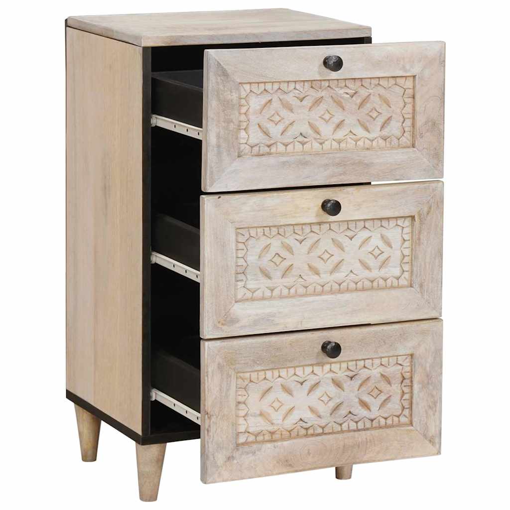 Sideboard med skuffe Hvid 33.5 x 40 x 75 cm