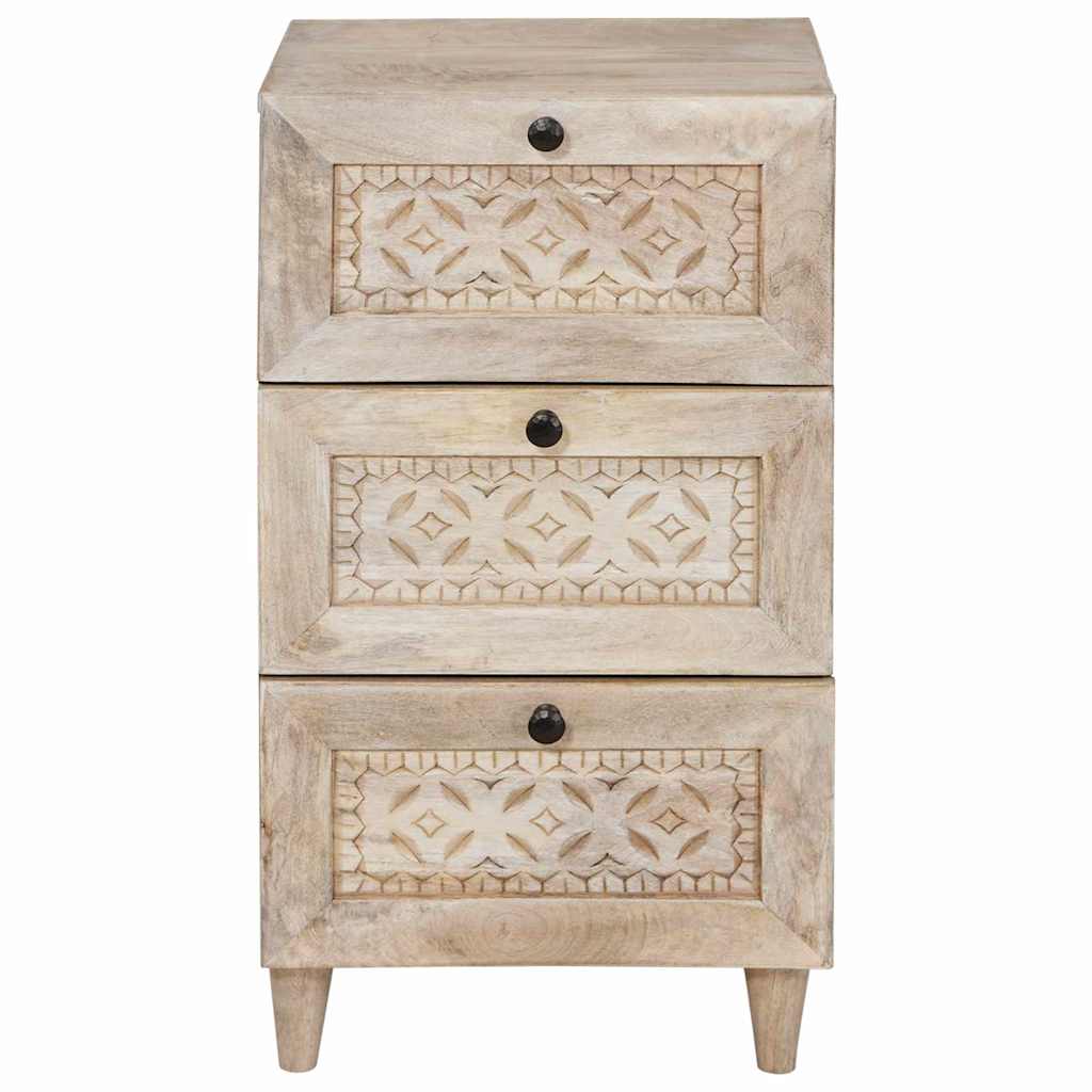 Sideboard med skuffe Hvid 33.5 x 40 x 75 cm