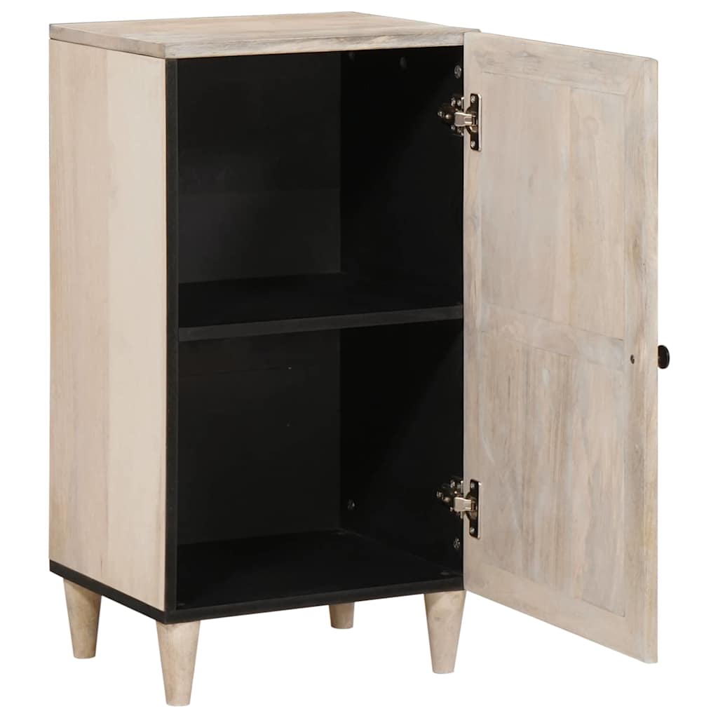 Sideboard Bleg Hvid 40 x 33 x 75 cm Massivt mangotræ