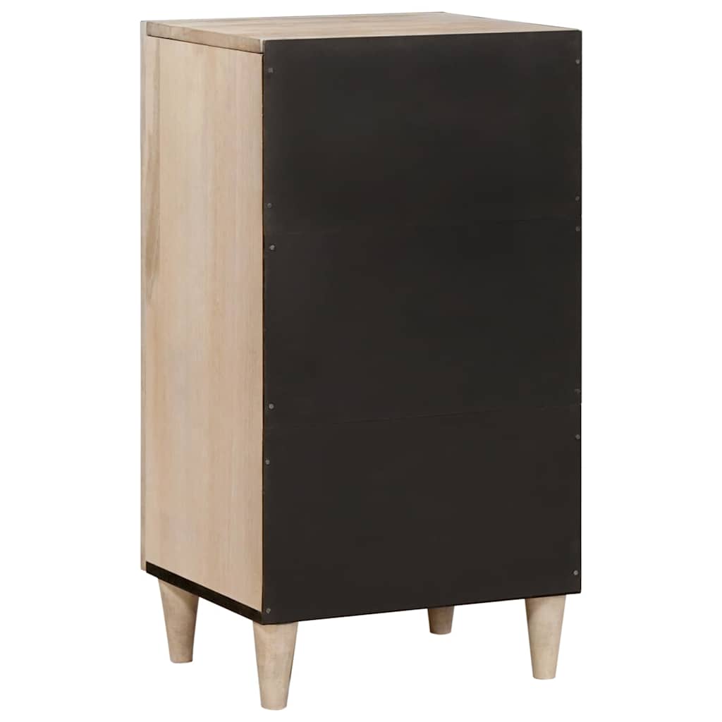 Sideboard Bleg Hvid 40 x 33 x 75 cm Massivt mangotræ