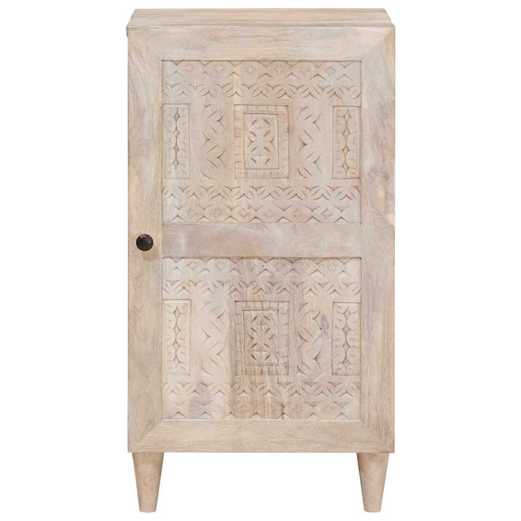 Sideboard Bleg Hvid 40 x 33 x 75 cm Massivt mangotræ