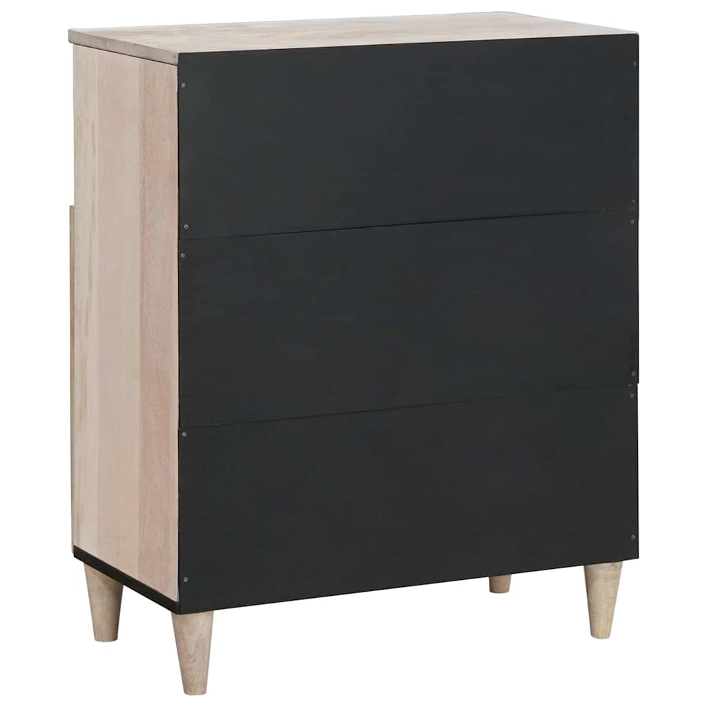 Sideboard Bleg Hvid 60 x 33 x 75 cm Massivt mangotræ