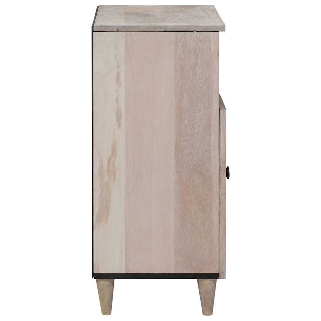 Sideboard Bleg Hvid 60 x 33 x 75 cm Massivt mangotræ