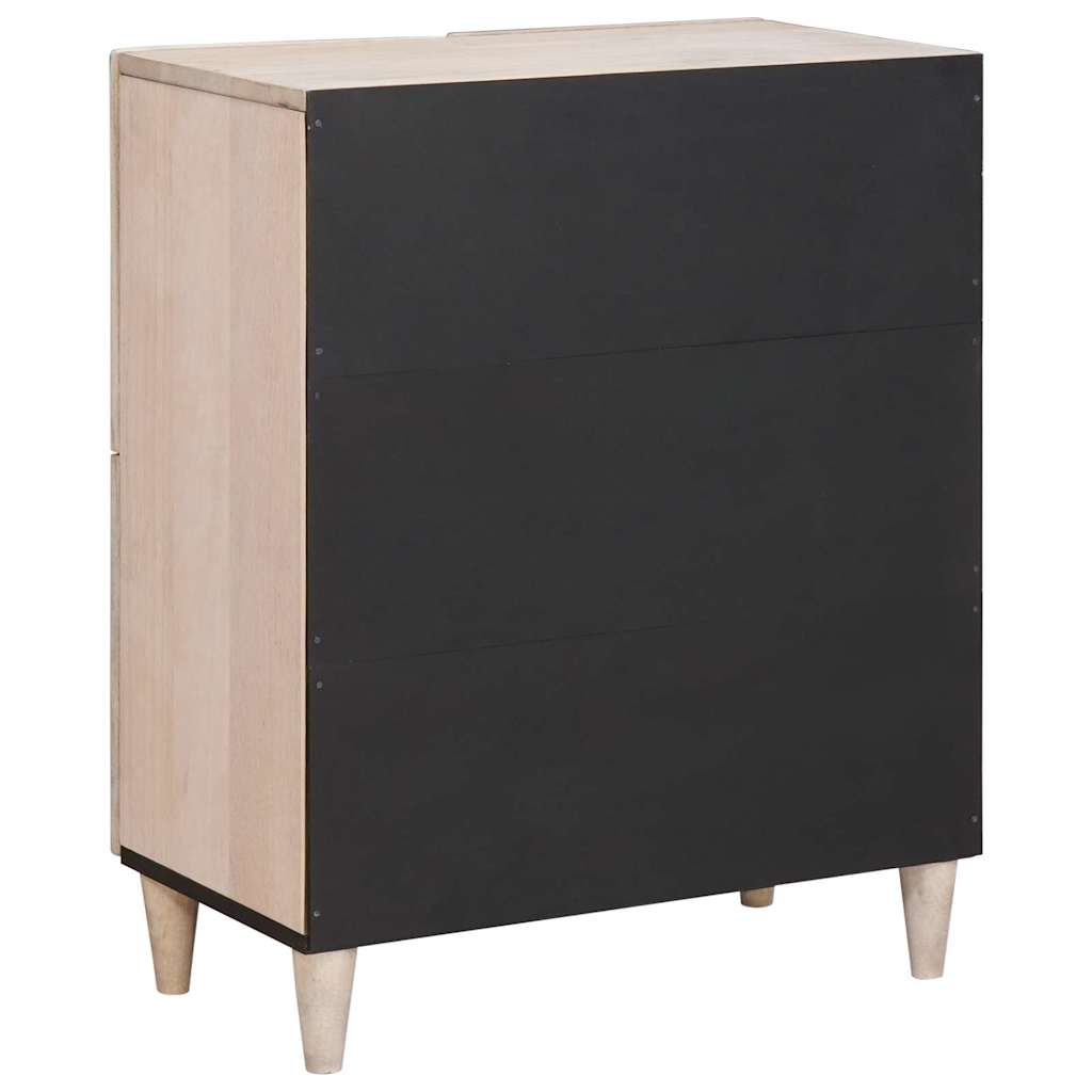 Sideboard Bleg Hvid 60 x 33 x 75 cm Massivt mangotræ