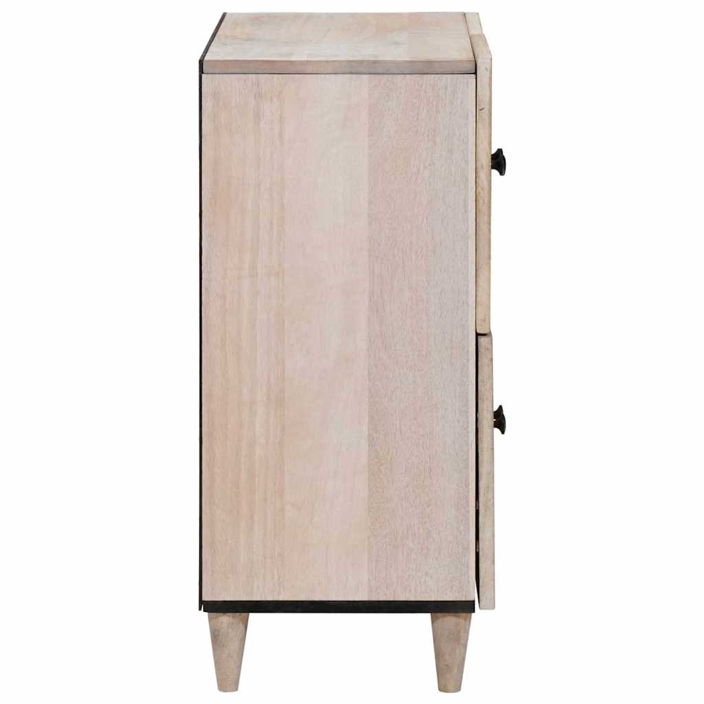 Sideboard Bleg Hvid 60 x 33 x 75 cm Massivt mangotræ