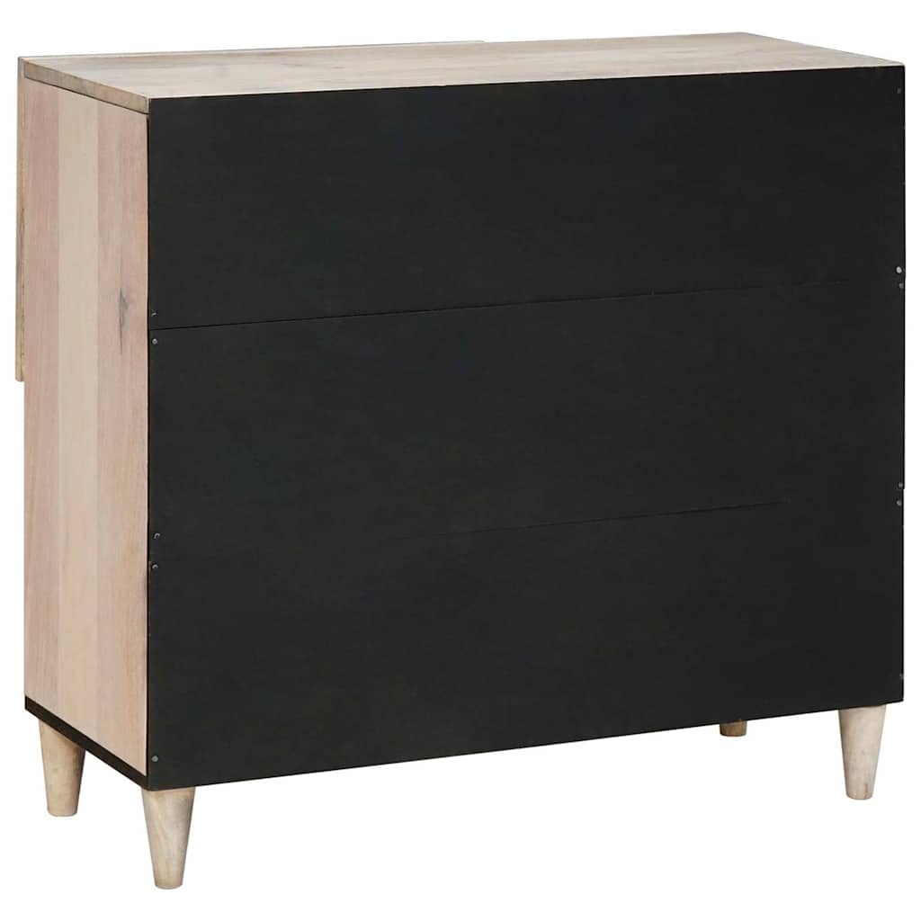 Sideboard Bleg Hvid 80 x 33 x 75 cm Massivt mangotræ