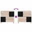 Sideboard Bleg Hvid 80 x 33 x 75 cm Massivt mangotræ