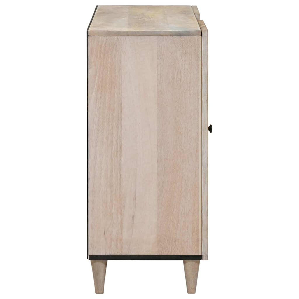 Sideboard Bleg Hvid 90 x 33 x 75 cm Massivt mangotræ