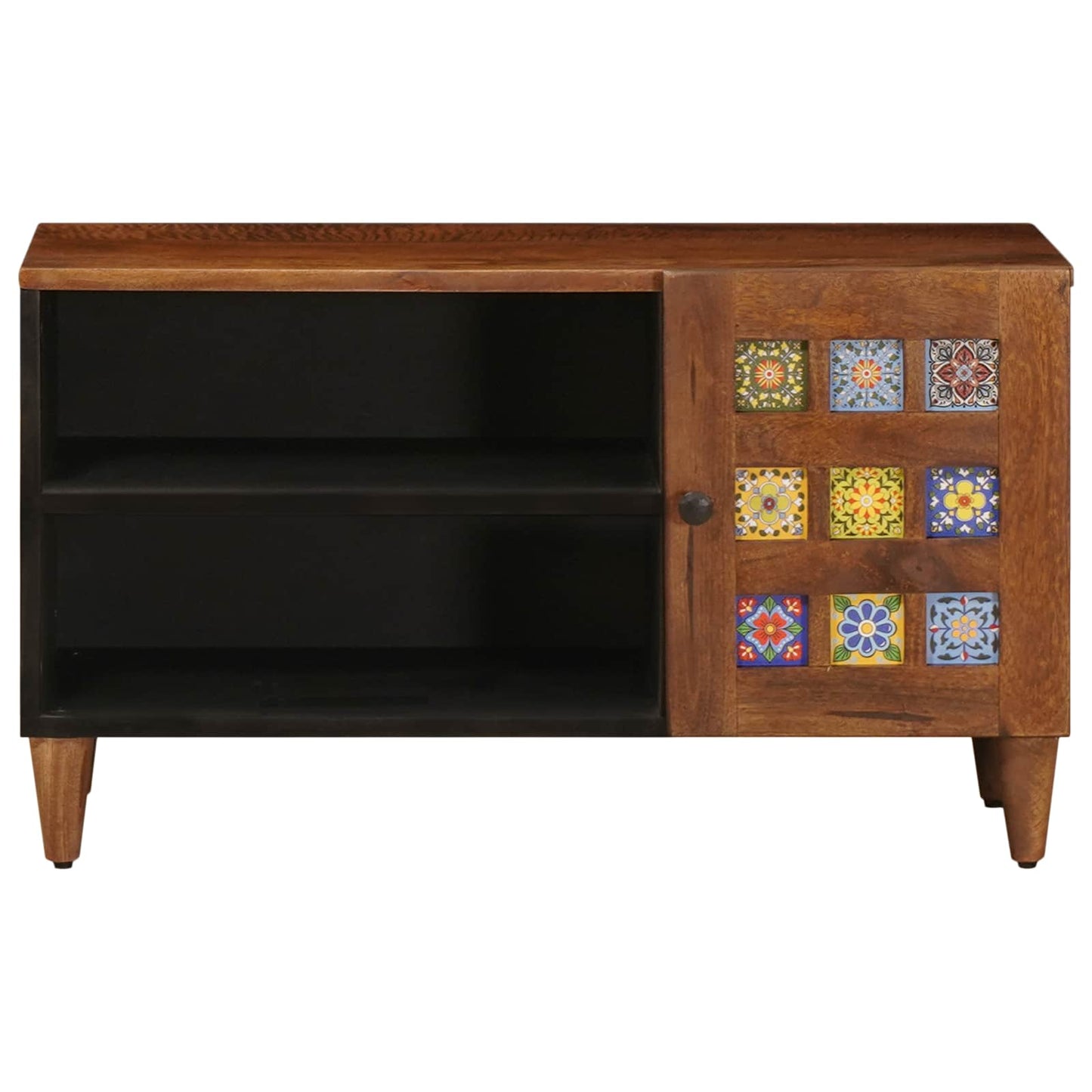 TV-skab med opbevaring Valnød 80 x 33 x 46 cm Massivt mangotræ
